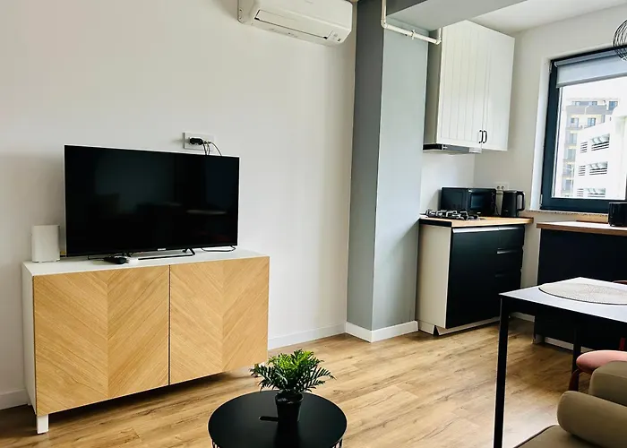 Apartamento Elegant In Ivory - Ac & Smart Tv